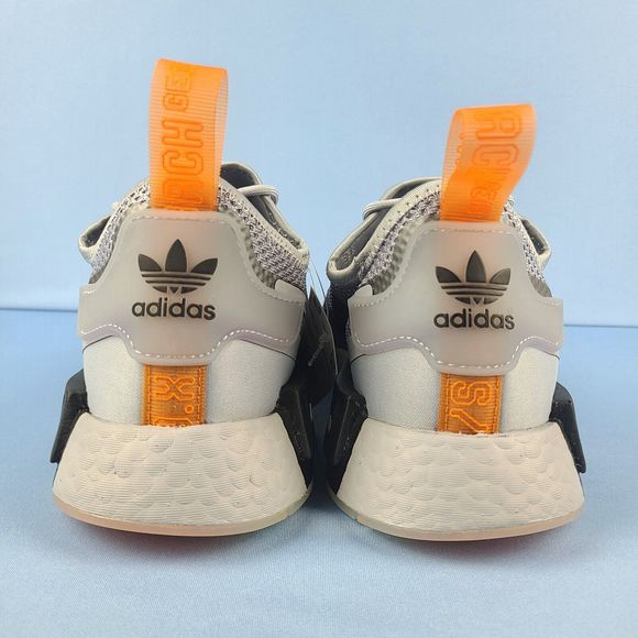 Adidas Running Shoes Mens Size 8.5 NMD R1 Spectoo NASA Halo Silver Orange FZ3200 - Picture 3 of 16